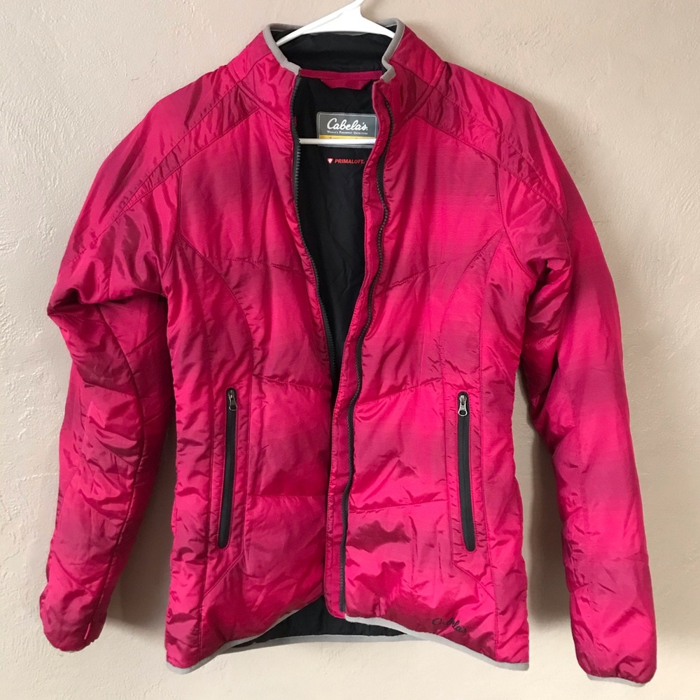 Cabelas Snow Ski Coat Primaloft Jacket Pink Puffy